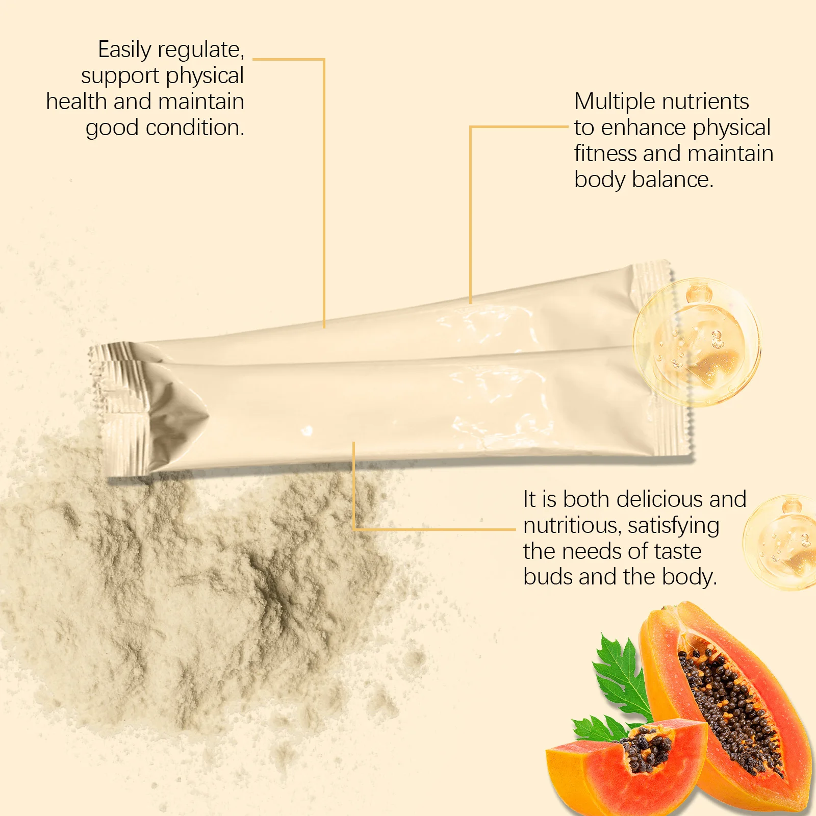 Googeer 10 шт. Pueraria Mirifica Papaya Juice Powder для увеличения груди, против провисания, для коррекции фигуры тела, красивая пудра для груди