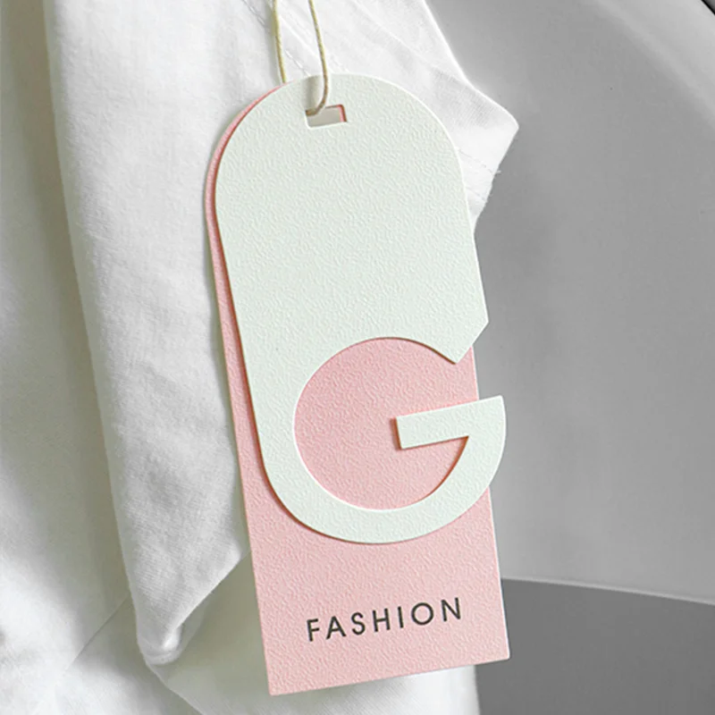 Customized clothing tag, environmental protection cut-out texture label, customized logo