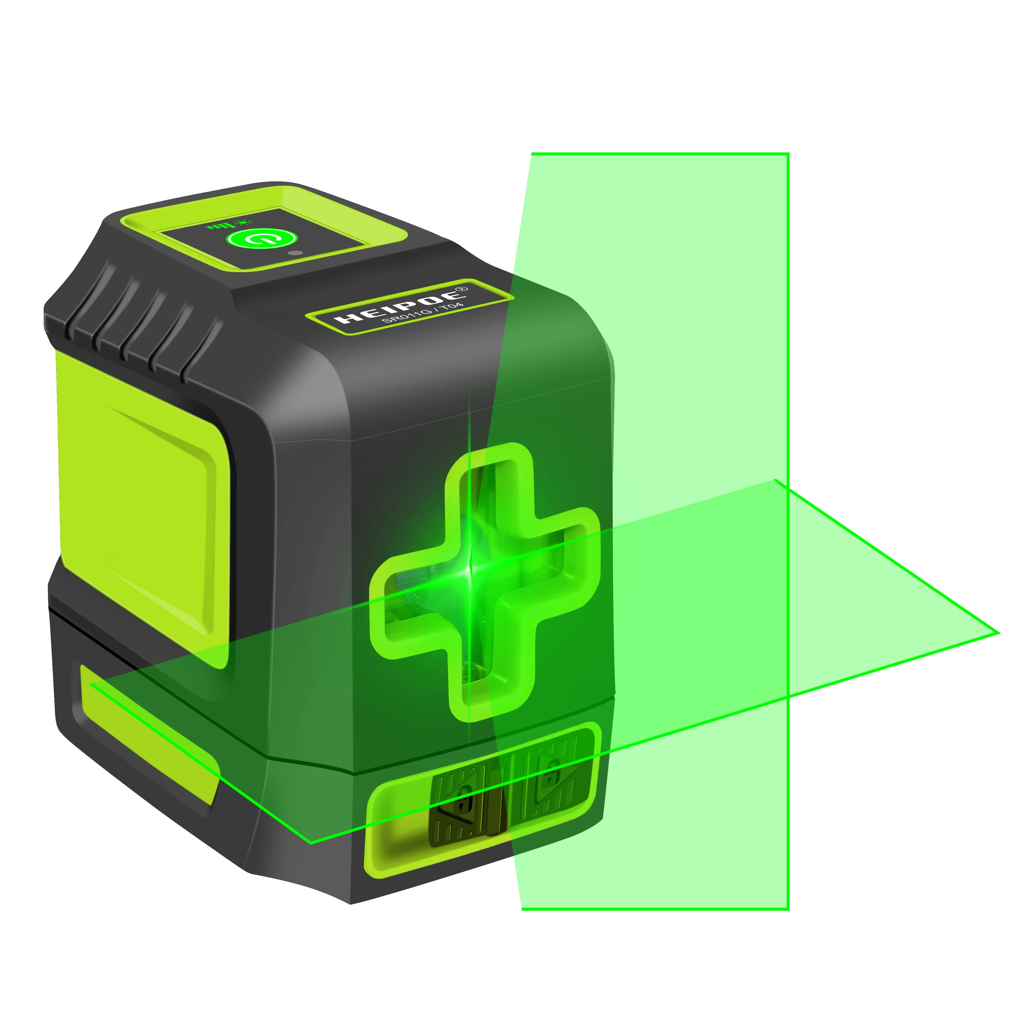 Laser nivel do nível do laser da linha transversal do feixe verde dos lasers verticais & horizontais do auto-nivelamento de heipoe 2 linhas para o uso exterior
