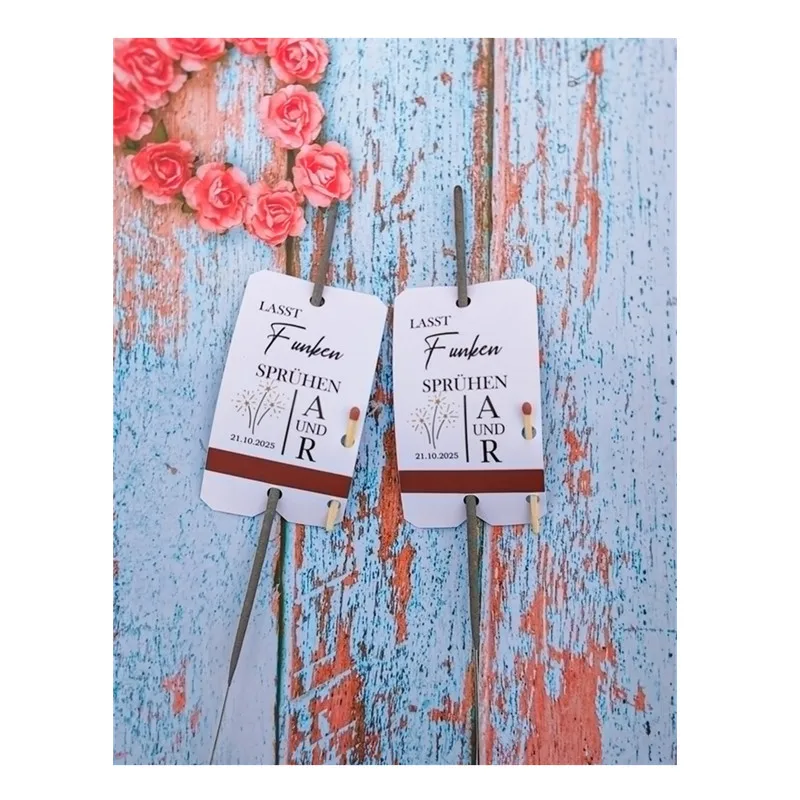 

50pcs Personalized Sparklers Tags for weddingparty, anniversary, engagement