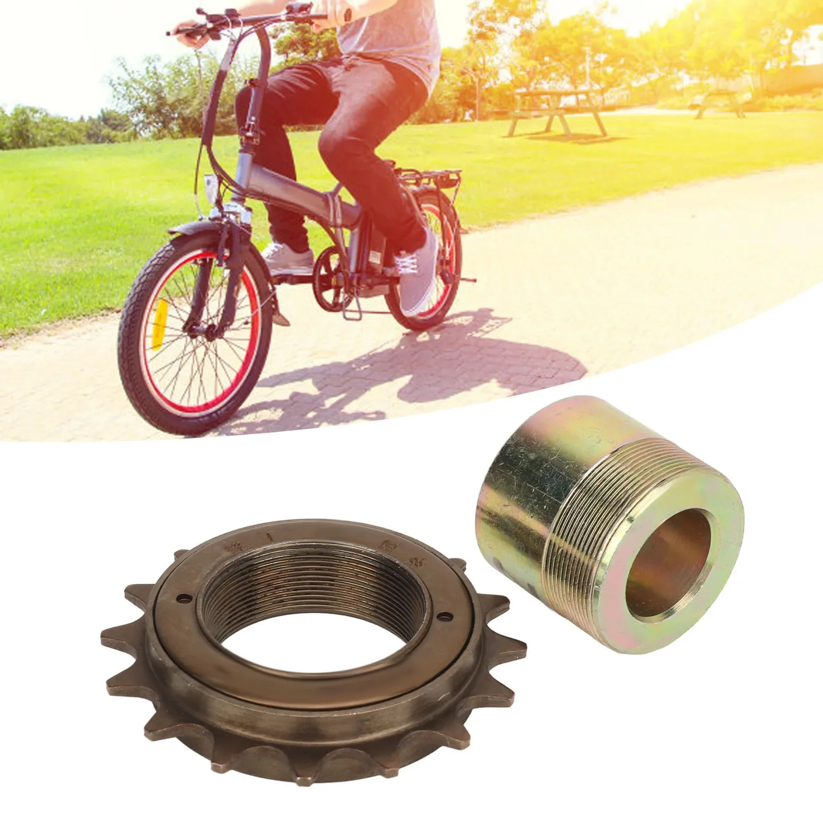 AliExpress Qiilu 16T Freewheel with 20mm Adapter Replacement Lightweight Easy Installation Flywheel Adapter Kit for