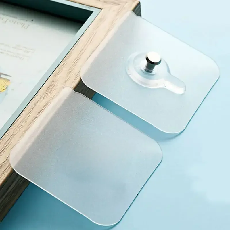 10PCS Transparente Traceless Auto Adesivo Parede Prego Fotografia Mural Fase Quadro Adesivo Pendurar