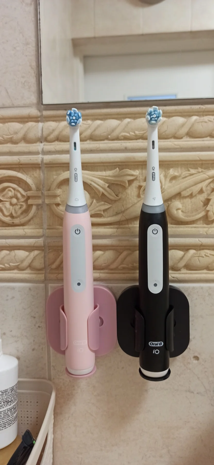 Toothbrush Stand Rack Organizer Electric Toothbrush Wall-Mounted Holder Space Saving Bathroom Accessories photo review