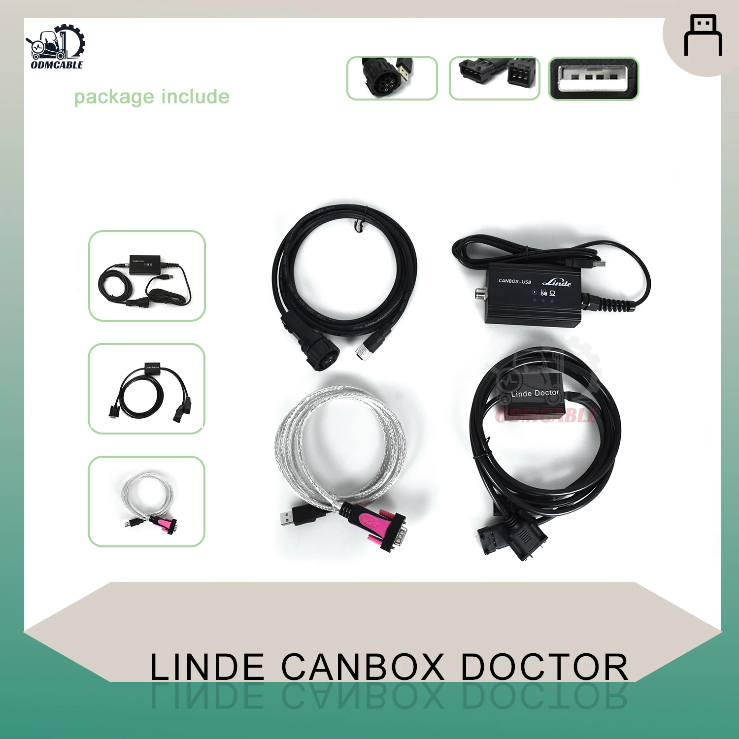 

2 в 1, Диагностический кабель для автопогрузчика Linde Canbox и Doctor