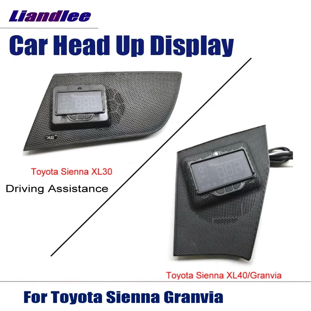 Für Toyota Sienna XL30/XL40 Granvia 2011-2025 Auto Head-Up-Display AUTO HUD Zubehör Auto LED-Bildschirm Windschutzscheiben-Projektor