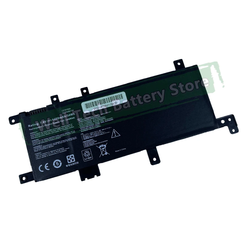 7.6V 5000mAh C21N1634 Laptop Battery For ASUS VivoBook A580U FL5900L X542U FL8000U R542U R542UR V587U