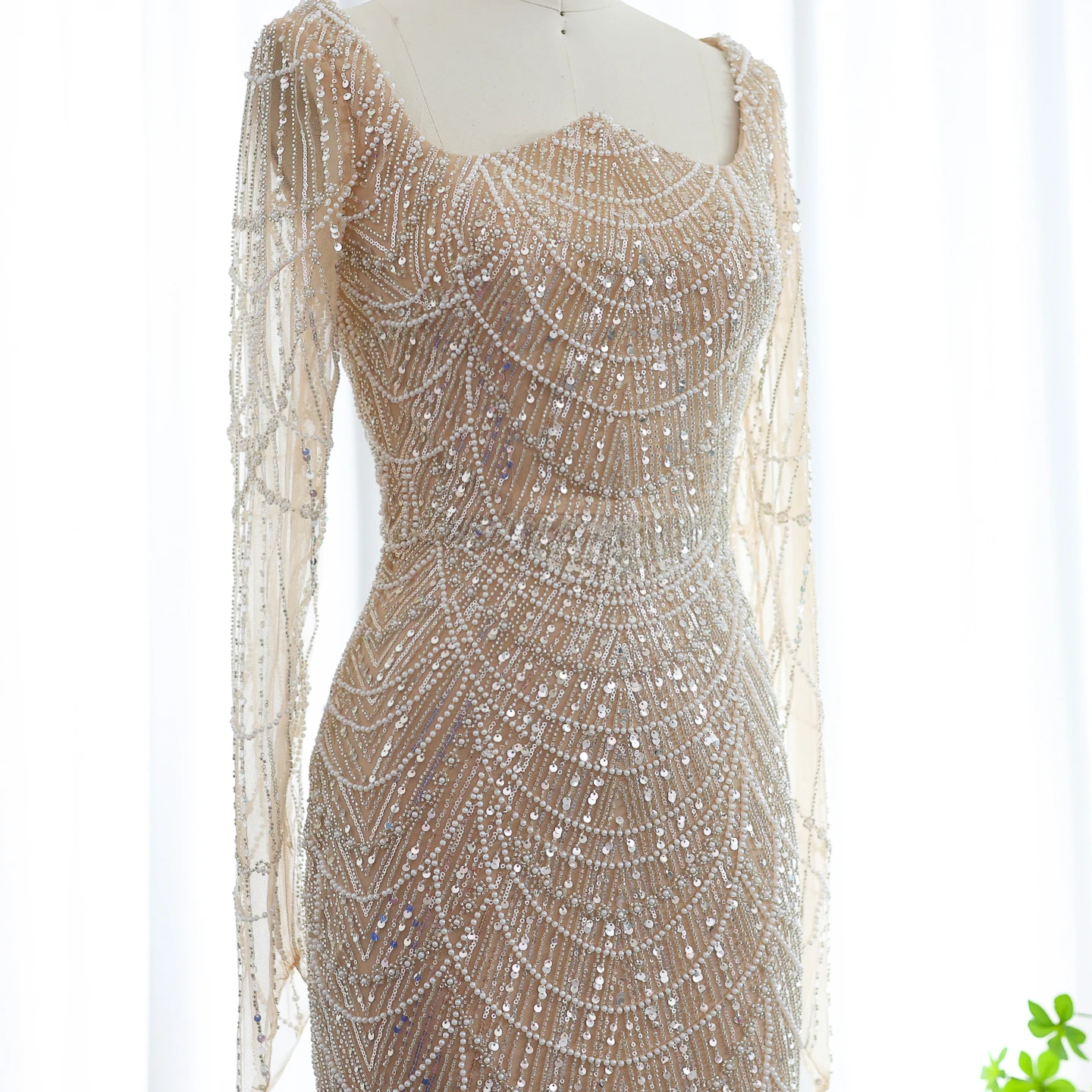 Sharon Said Elegantes schwarzes Meerjungfrau-Abendkleid mit langen Ärmeln, Königsblau, arabische Damen-Hochzeitsparty-Kleider SS686, individuell gestaltet