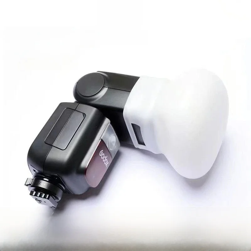 Silikonowy dyfuzor światła do lamp błyskowych Godox TT520 TT520II TT685 TT600 V860 II V850II AD0200pro Flash Speedlite — zdjęcie produktu 7
