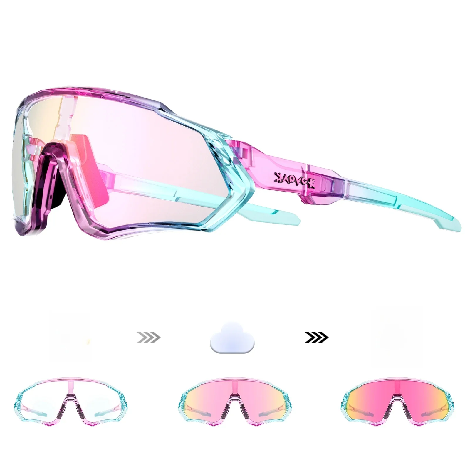 AliExpress kapvoe Kapvoe New Outdoor Photochromic Cycling Sunglasses Men Women Road Mountain Bike Bicycle Cycling Glasses Sport Running Eyewear