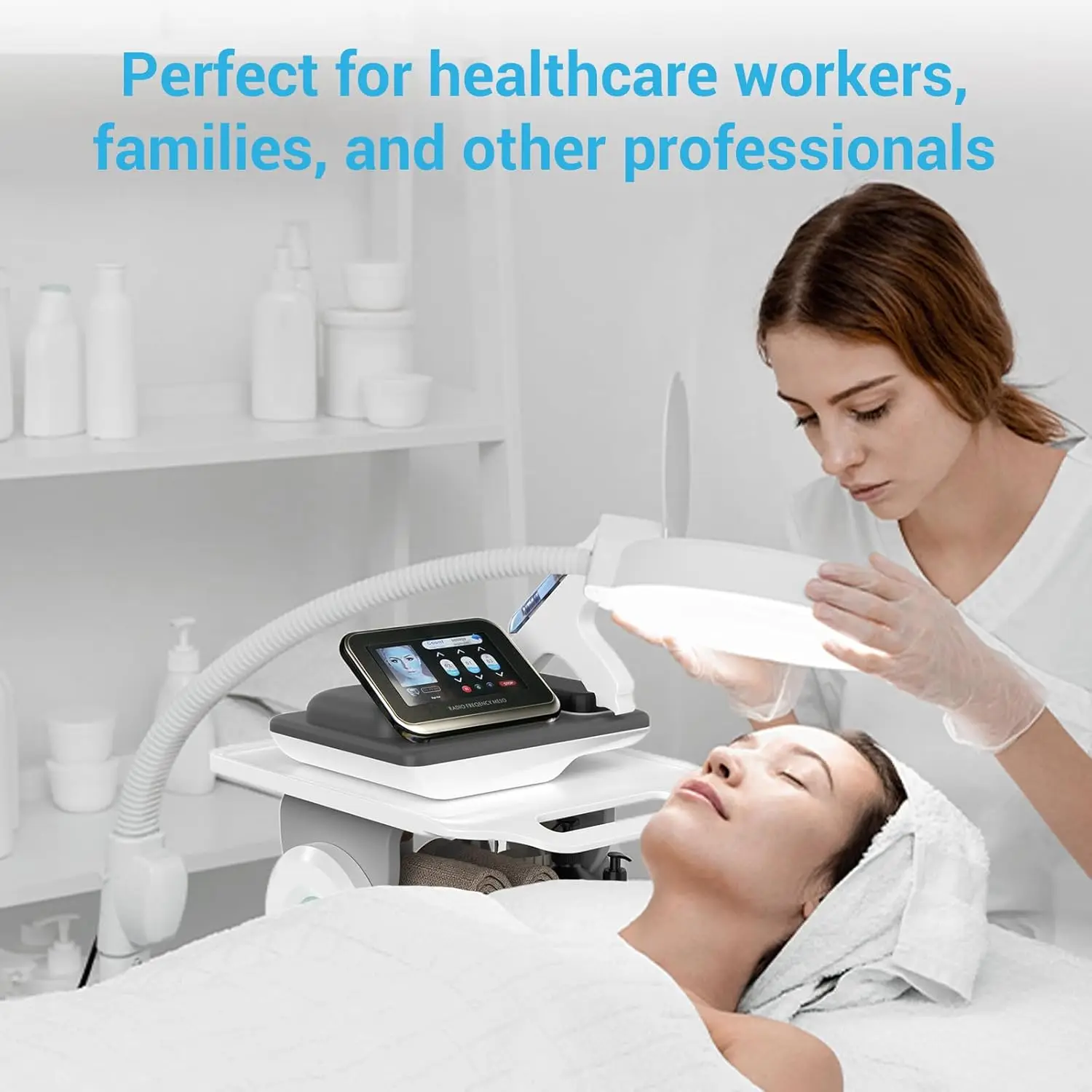 Mobile Medical Trolley Cart 130 Lbs Load Portable Professional Cart for Ultrasound Imaging Scanner Vehicle Beauty Storage Cart