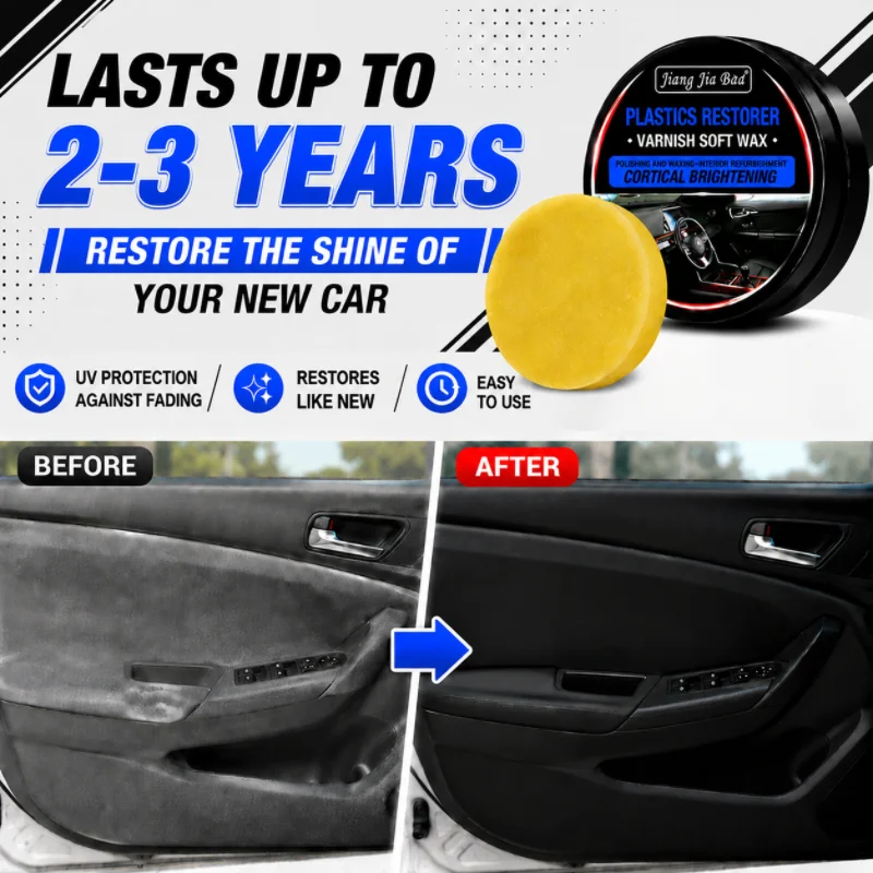 Car Plastic Restorer Back To Black Gloss Auto Interior Leather & Panel Renewal Wax Coating Agent Auto Polish And Repair Coating