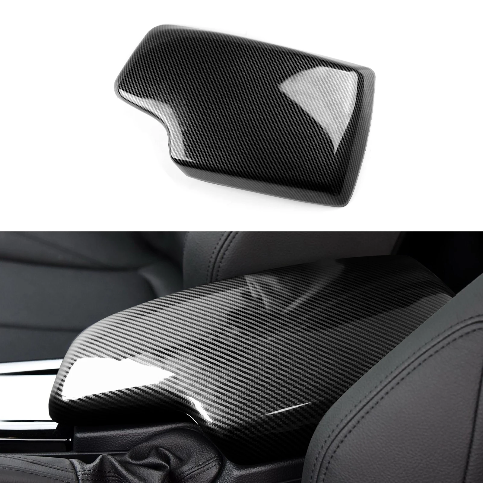 

Car Armrest Cover Lid Storage Box Sticker Carbon Color ABS Trim for BMW F30 2012 2013 2014 2015 2016 2017 2018 2019 Accessories