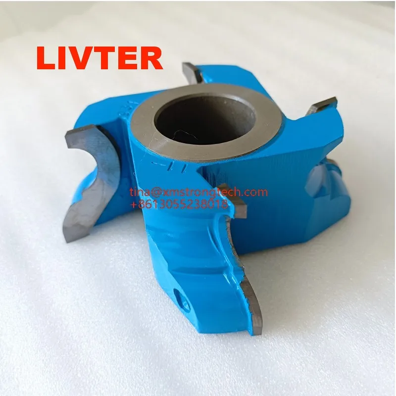 LIVTER Woodworking Spindle Moulder Cutter Head 4 Flutes Shaper Cutter