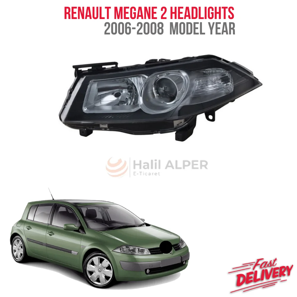 For Renault Megane MK2 II 2006 - 2008 headlight right left Black Edition high quality reasonable price OEM 260103495R 260108519R