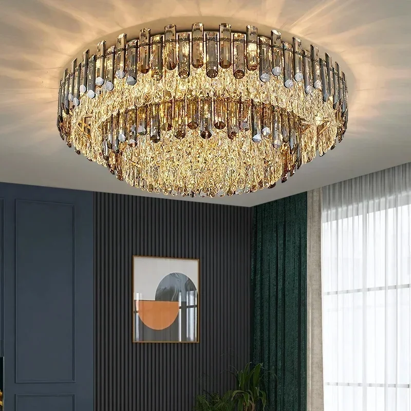 Nordic Led Kristallen Kroonluchters Goud Luxe Verlichting Eetkamer Woonkamer Slaapkamer Keuken Eilandverlichting Binnen Hanglamp Glans - afbeelding 2