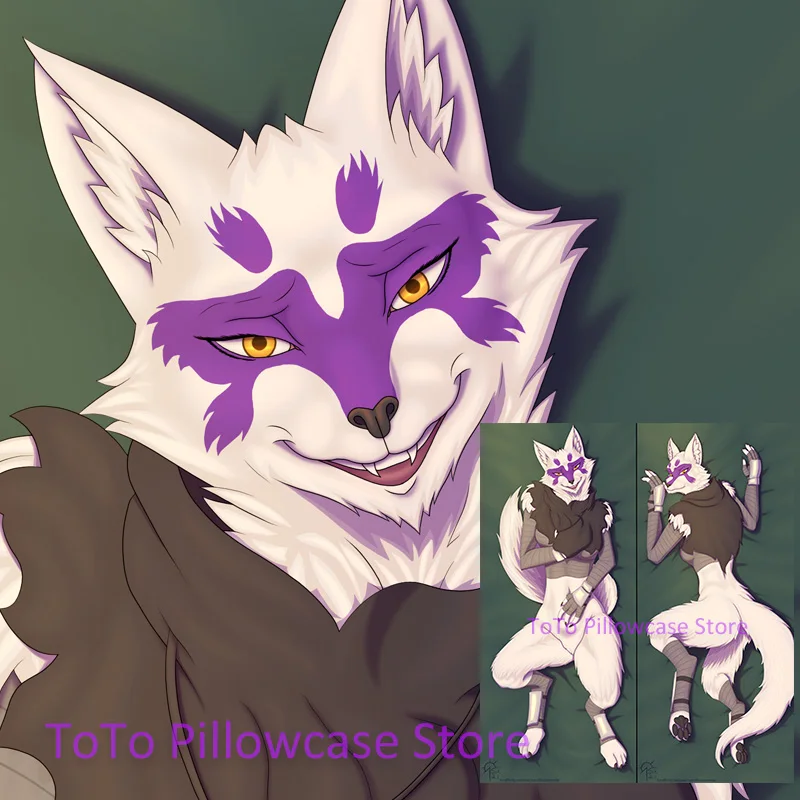 

Dakimakura Alopex Furry Body Pillow Case Anime Life-size 2WAY Hugging Pillow Cushion Cover