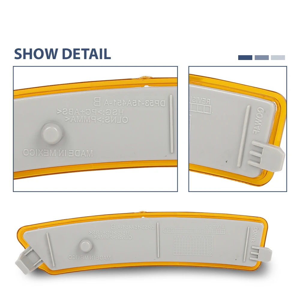 المصد الأمامي الجانب الأيمن ماركر عاكس مصباح صالح ل 2013-2016 لينكولن Mkz مقاوم للماء سنوبروف الغبار اكسسوارات السيارات
