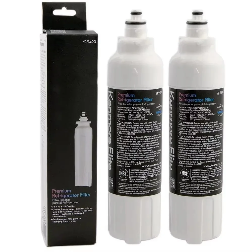 9490 Refrigerator Water Filter Replacement for Kenmore 46-9490 LT800P ADQ73613408 ADQ73613402 ADQ75795104 LSXS26326S LUPXS3186N