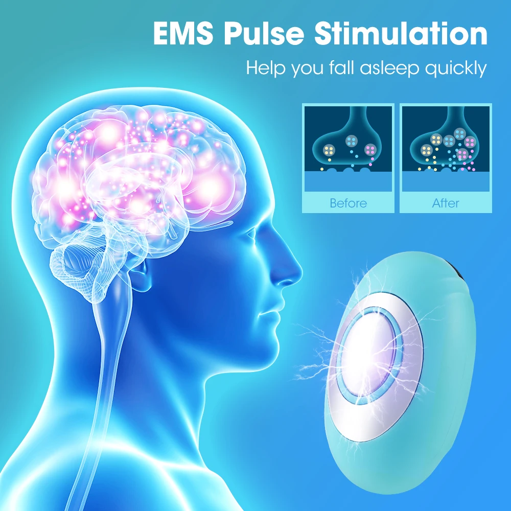 Handheld Sleep Aid Device Ajuda a aliviar o sono Instrumento insônia Alívio de pressão Dispositivo do sono Noite Ansiedade Terapia Relaxatio