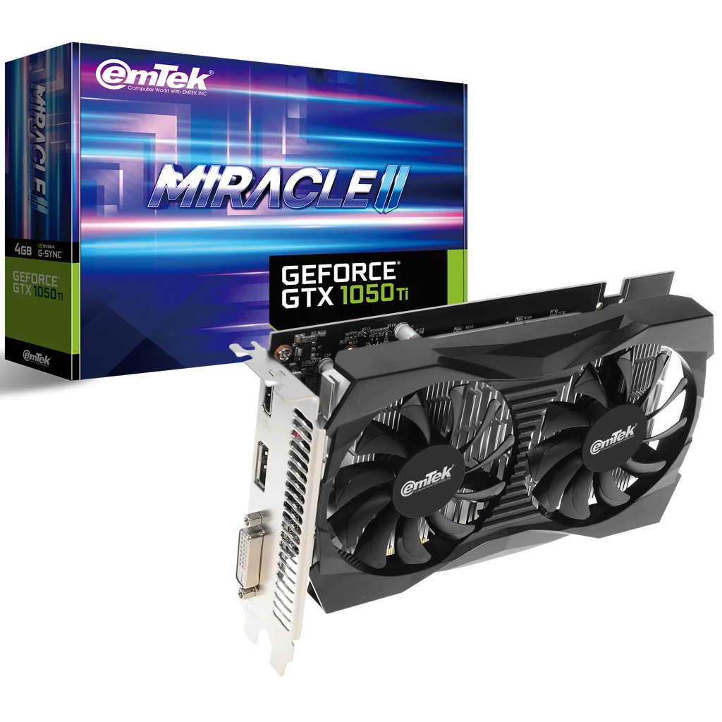 Emtek Geforce GTX 1050 Ti MIRACLE II D5 4GB