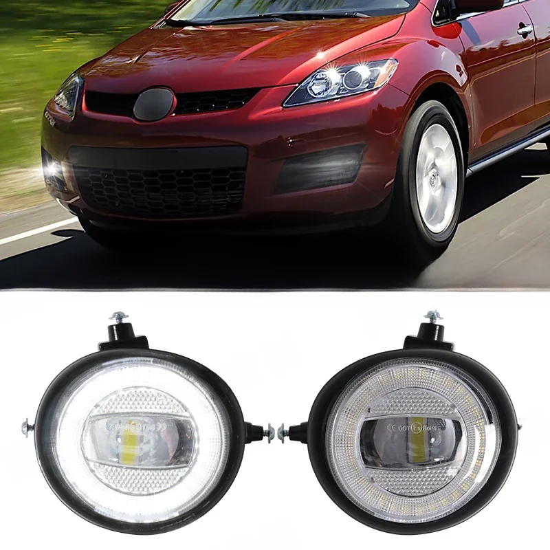 Światła przeciwmgielne do Mazda RX-8 MPV 6 5 3 2 CX-7 CX-5 CX-9 MX-5/Miata Auto Led Halogenowe światła przeciwmgielne Wodoodporne akcesoria samochodowe — 2