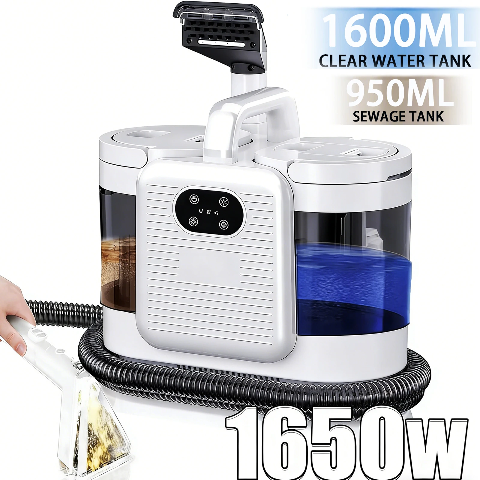 Parni čistilec za preproge, avto in pohištvo 1650W