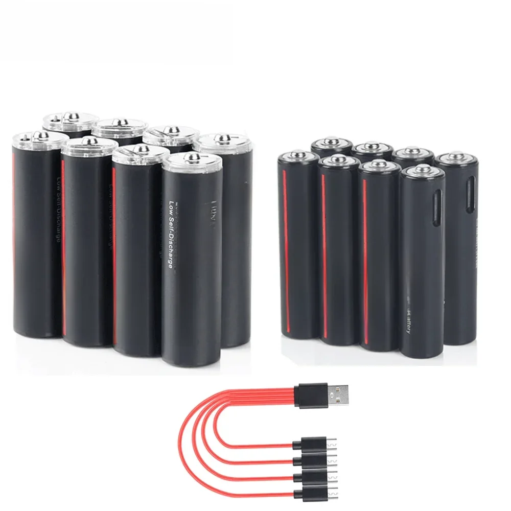 Soshine li-ion aa und aaa wiederauf ladbare batterien usb lithium-ion 2600mwh 1,5 v aa wiederauf
