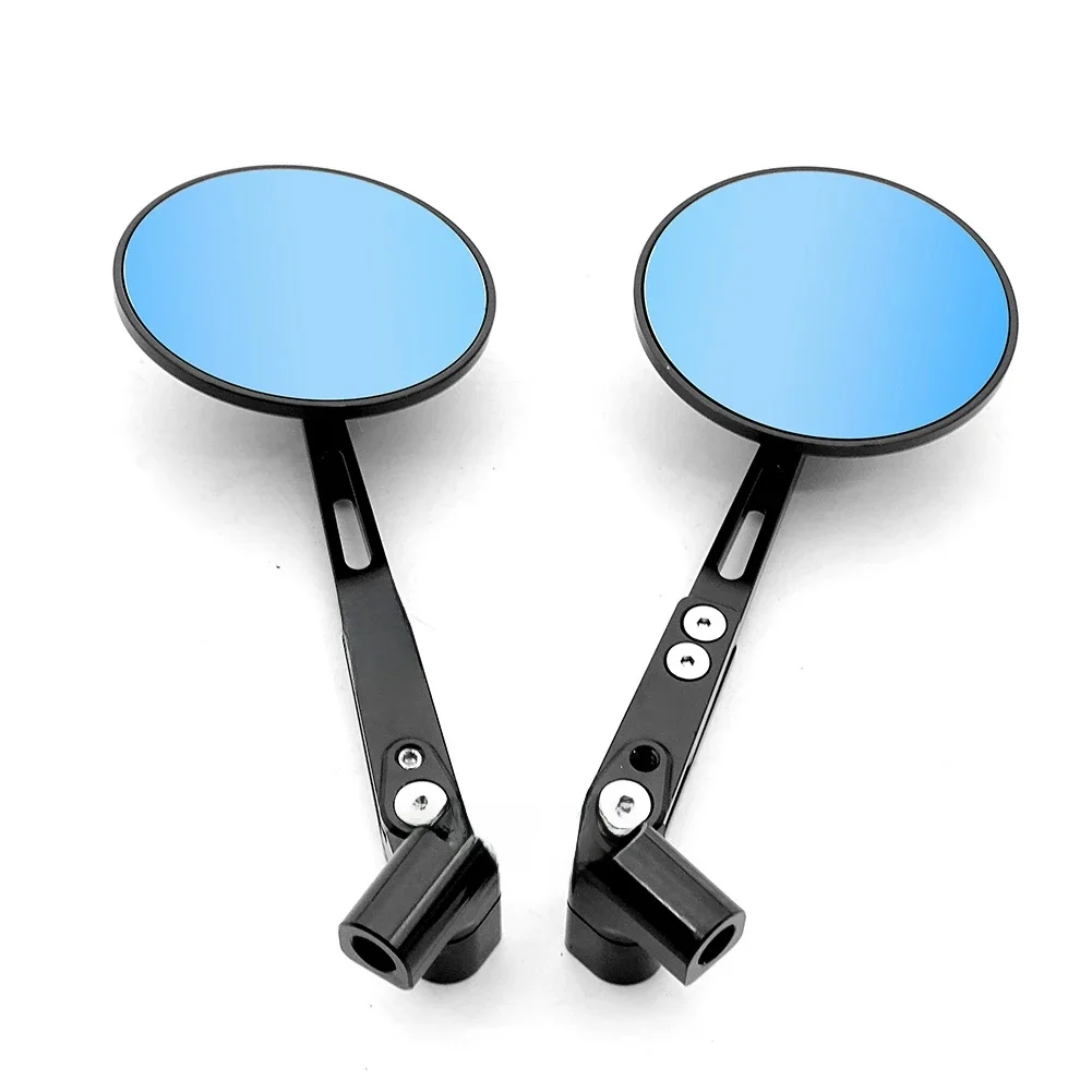 AliExpress JPMotor Accessories Motorcycle Mirrors Universal 8mm 10mm Adjustable Aluminum HD Vision For Honda Street Bike Scooter E-bike Round Mirror