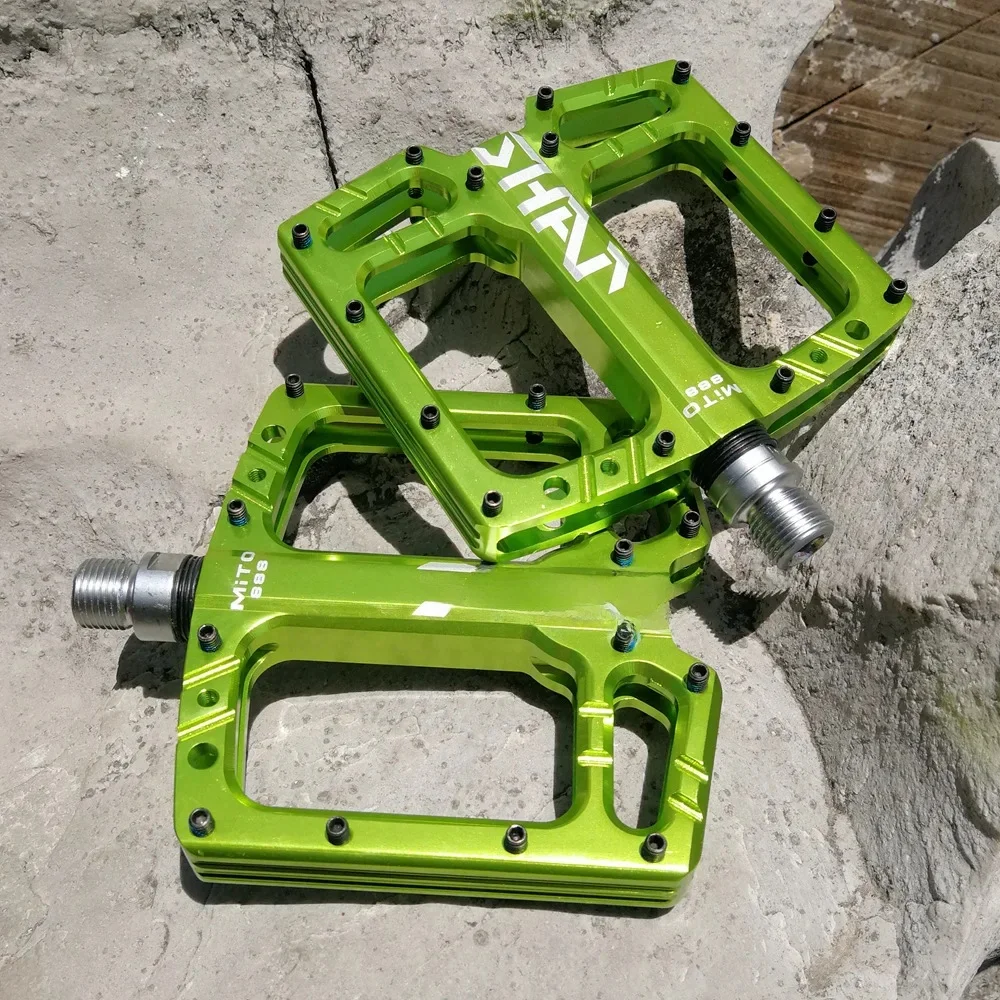 AliExpress NONE CNC Polish mountain bike pedals, aluminum bicycle pedals, for mtb /DH bike pedals,  with 3 seal bearing