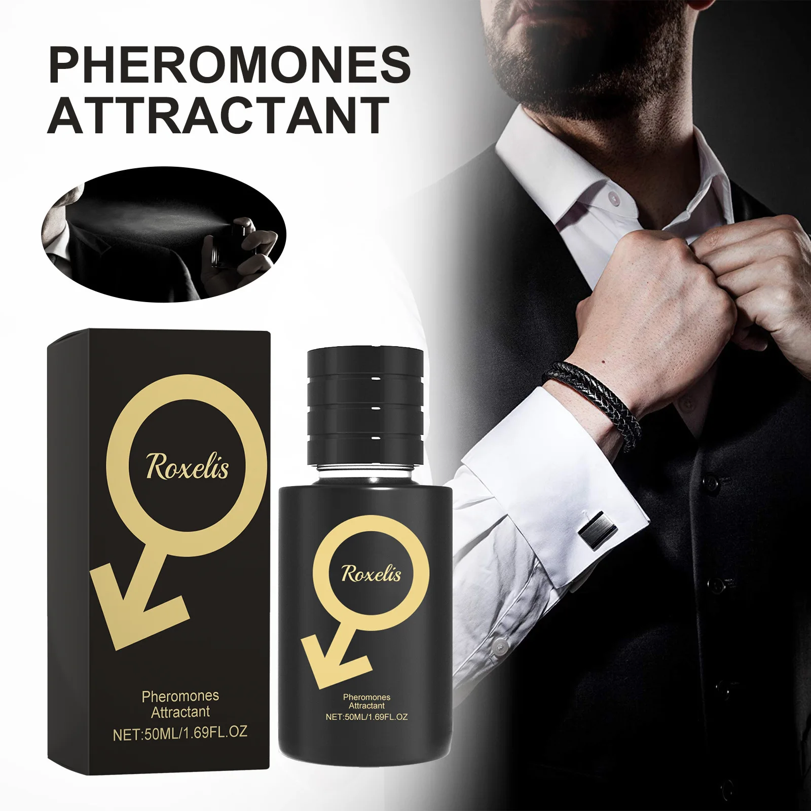 

Pheromone Charm Men's Perfume Unleashes Charisma Attracts Women for Couples Dating & Flirting Long-Lasting Atmosphere Fragrance