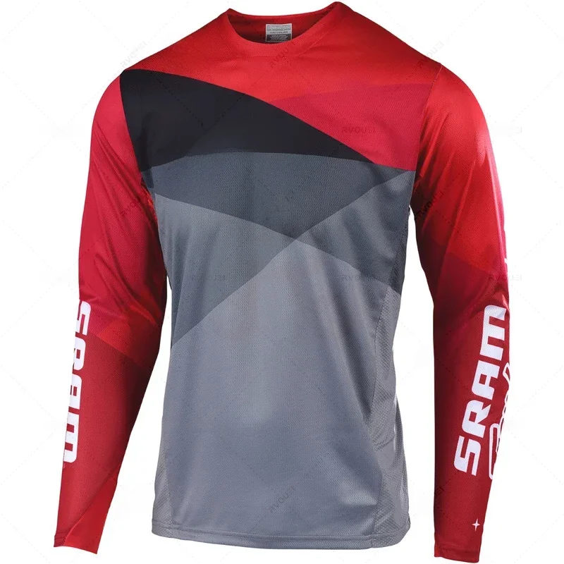 AliExpress SRAM New Sram Enduro Bicycle Motocross Mtb Downhill Jersey Cycling Mountain Bike DH Maillot Ciclismo