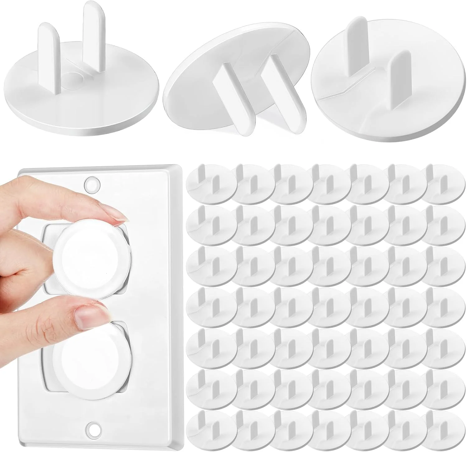 

10 шт. крышки розеток с защитой от детей — вилки безопасности для детей стандарта США, прозрачные защитные приспособления для электрических розеток для дома и экспорта