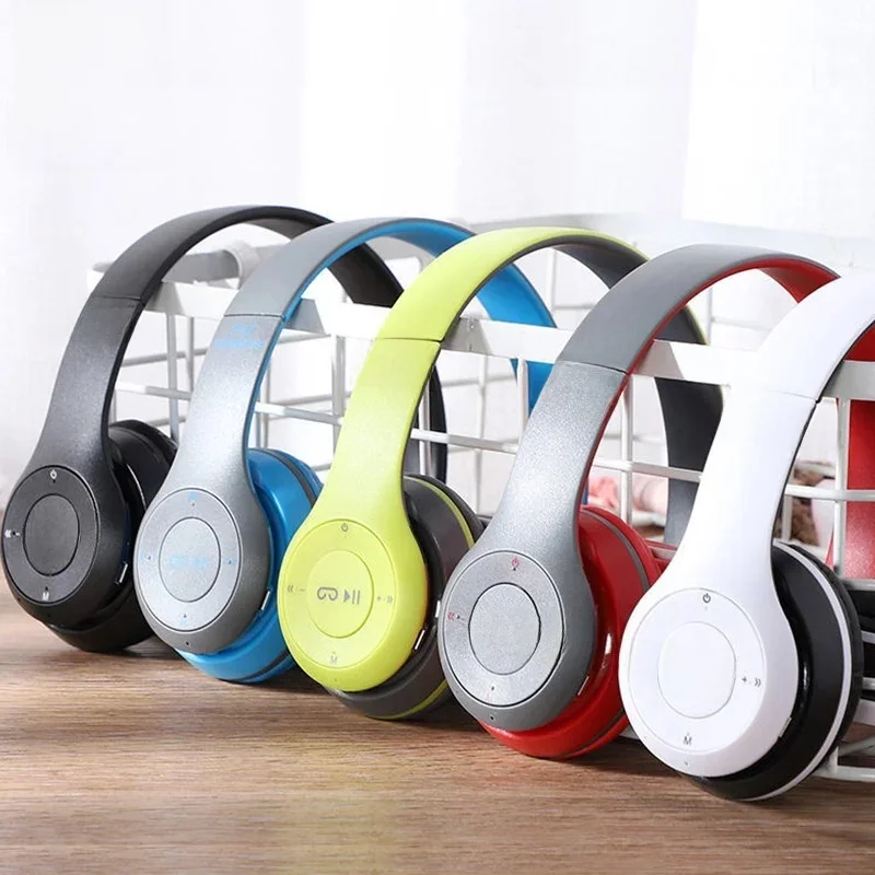 Brorikoy P47 casque sans fil Bluetooth 5.0 écouteurs pliable HIFI stéréo basse pour musique jeu enfant fille écouteur pour iPhone XiaoMi 6