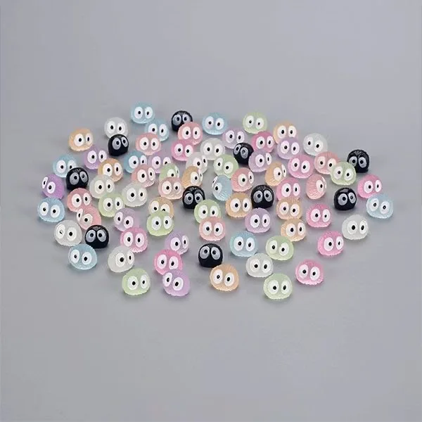 50/100 Peças de Mini Elfos Fantasma Luminosos de Resina para Decoração de Jardim de Fadas que Brilham no Escuro para Bolo/Decoração de Festa, Miniaturas Brilhantes