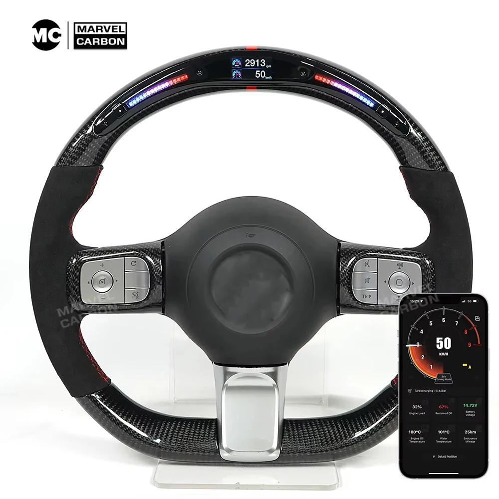 

100% НАСТОЯЩЕЕ КОЛЕСО РУЛЕВОГО ВОЛОКНА, СОВМЕСТИМЫЕ для Benz smart