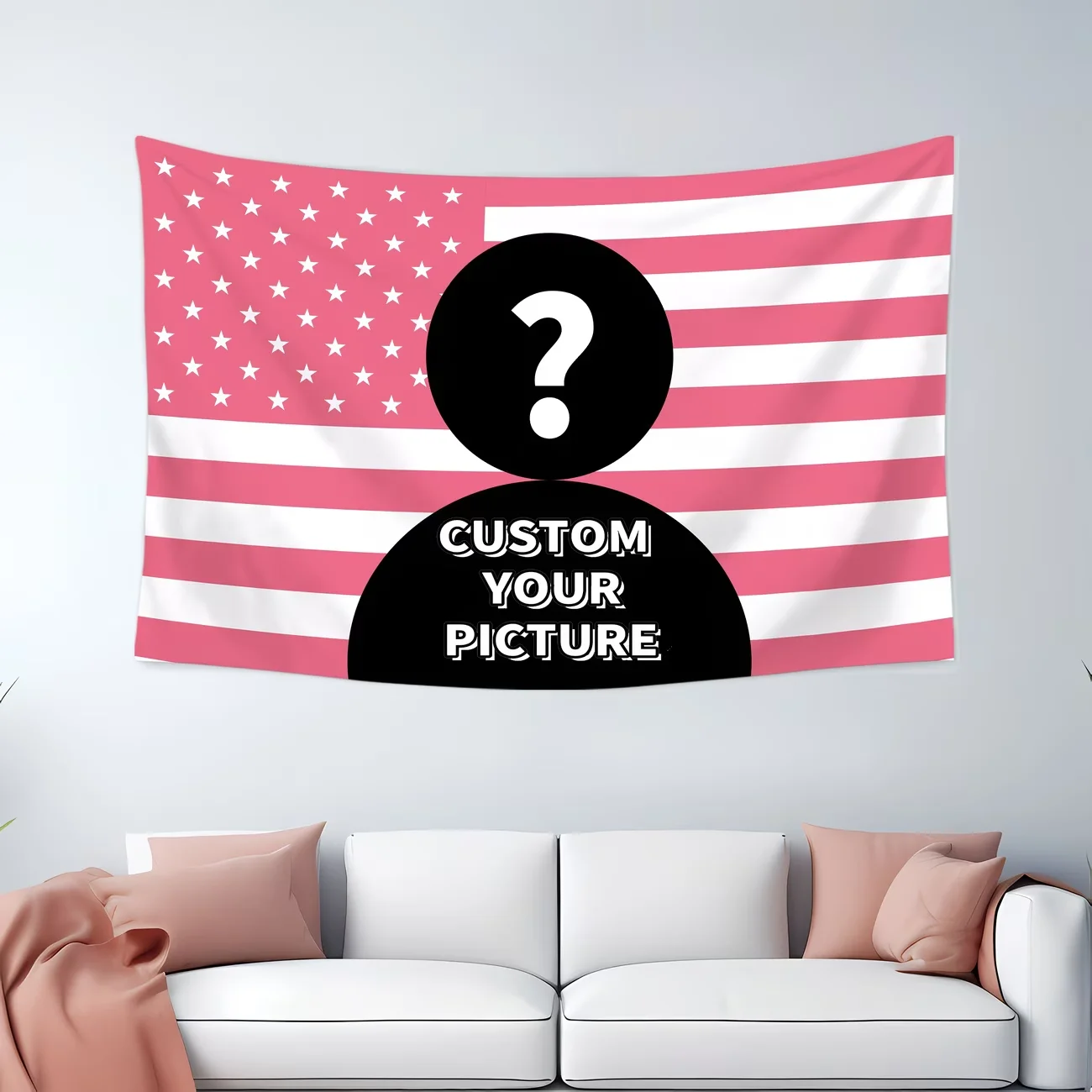 1 Customizable Photo Tapestry – Unique Home Decor Perfect for Birthdays, Weddings, Halloween, Christmas, and Parties.