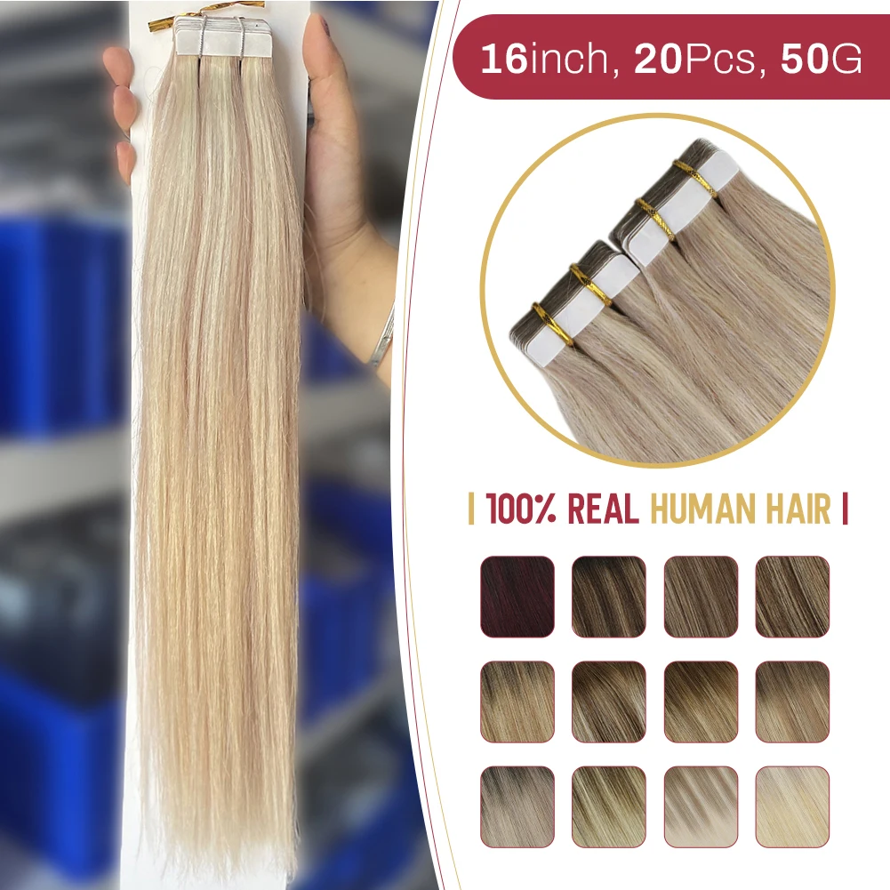 

Moresoo человеческие волосы для наращивания ленты в Remy пепельный блонд хайлайтер шелковистые прямые волосы для наращивания 100% настоящая лента в человеческих волосах Moresoo с длинными волосами Remy Ash Блондинка с