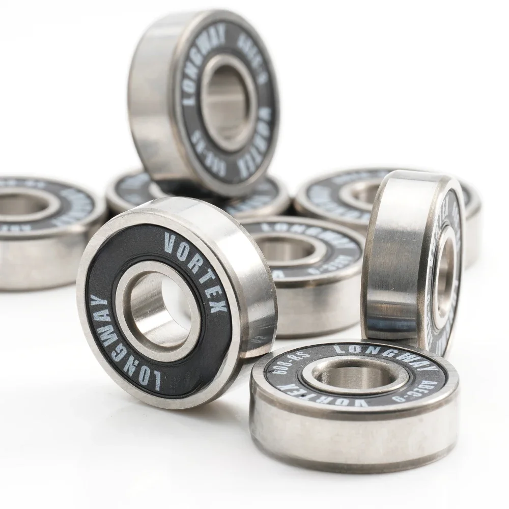 608 2RS hybrydowe łożysko ceramiczne ABEC-9 ( 8 sztuk) 8x22x7mm deskorolka Spinner ceramiczne seria Pro azotkowe 608RS Si3N4 łożyska kulkowe — zdjęcie 2