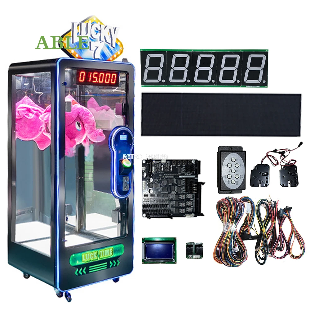 

Подарочная машина Challenge, 10-секундная машина Lucky, машина с когтями, точечный матричный экран, аркадный игровой автомат с монетоприемником