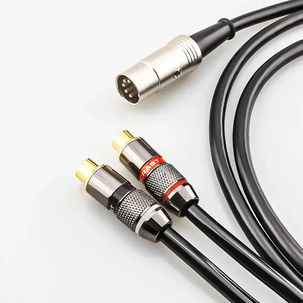 Kabel połączeniowy 5-pin DIN męski na 2-RCA żeński do systemów BO, Naim. — zdjęcie produktu 7