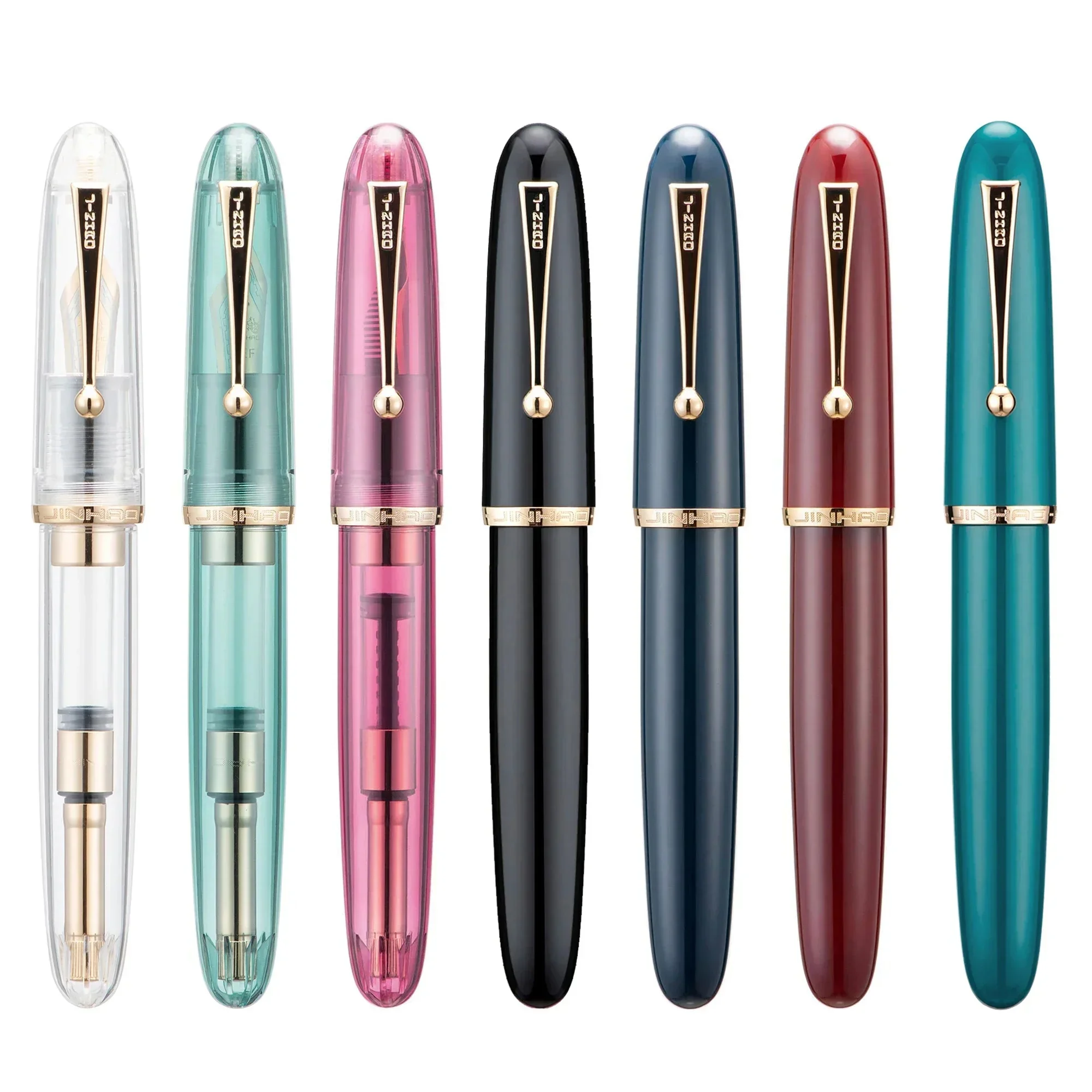 Jinhao 9019 Dadao pióro wieczne # 8 bardzo cienka / cienka / średnia stalówka, duże pióro do pisania z żywicy z dużym konwerterem — zdjęcie produktu 7