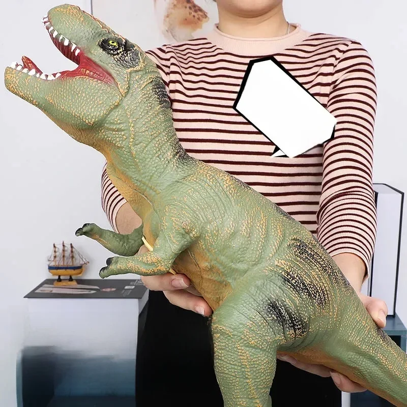 68CM Big Size Dinosaurus Speelgoed Jurassic Park Tyrannosaurus Rex Zachte Puppets Velociraptor Shark Dinosaur Worlds Model Speelgoed voor jongens - afbeelding 2
