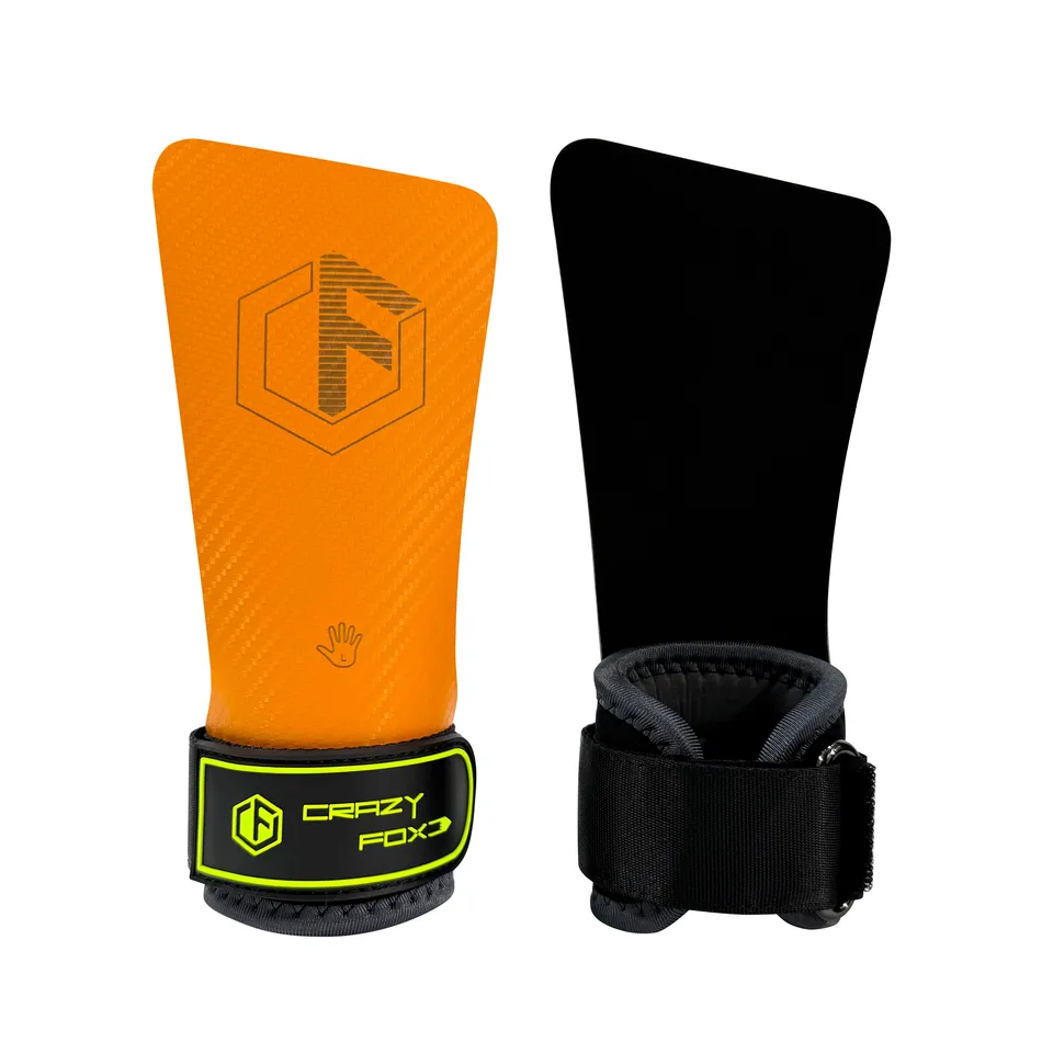 Rubber Gymnastics Grips Crazy Fox New Generation for Weightlifting Hand Grip Heavy Powerlifting Deadlifts Rows Pull Ups Sports - Detail Angle #03
