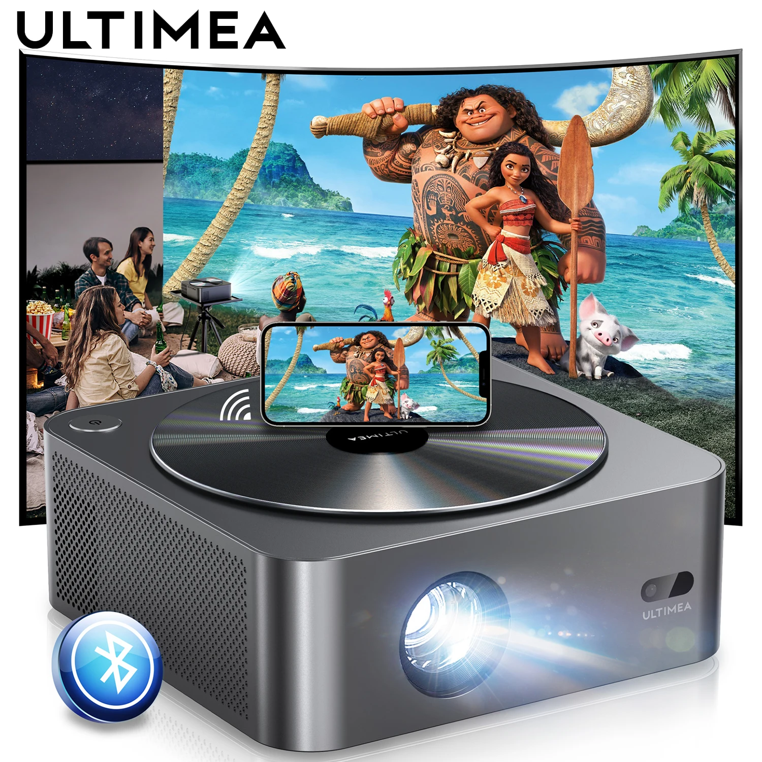 

ULTIMEA 700 ANSI Full HD 1080P Projector Auto Focus&Auto-keystones BT5.0 WiFi 6 Projector PK DLP Home Theater Cinema Beamer