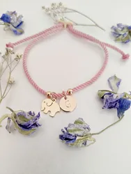 Personalized Colorful Adjustable Bracelet With Charms Customized Round Letter Pendant Jewelry Christmas Gift For Women Jewelry