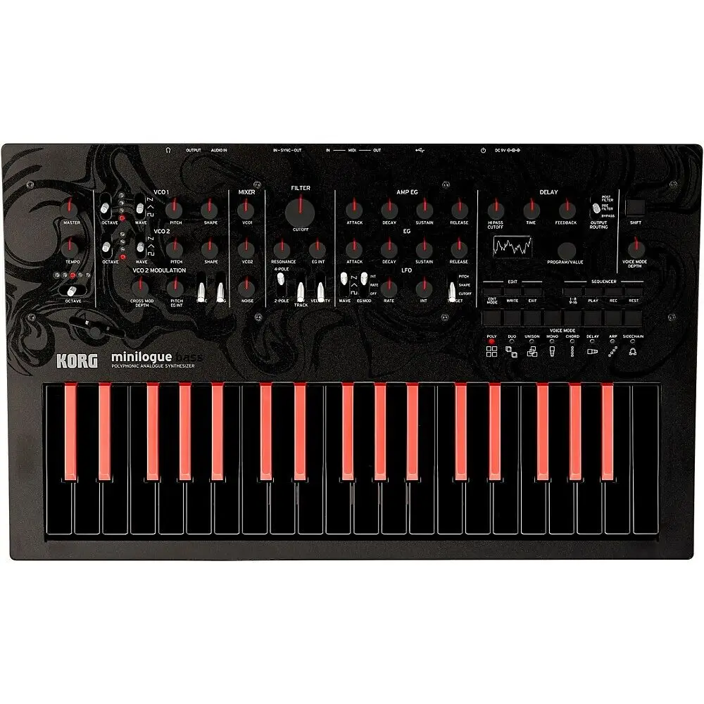 

БОЛЬШИЕ СКИДКИ ПРОДАЖИ 4-голосный аналоговый синтезатор Korg minilogue XD - перевернутый