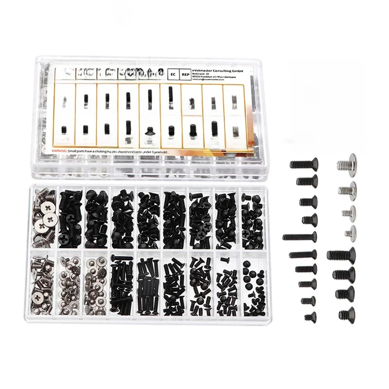 Jeu de vis Phillips à tête plate pour ordinateur portable, kit de petites vis pour ordinateur portable, M2, M2.5, M3 KM, 300 pièces, 360 pièces