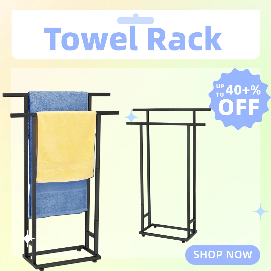 

Напольная вешалка для полотенец, вертикальная вешалка для ванны, металлический простой держатель для полотенец для бассейна, дома, прачечной, бассейна с горячими источниками