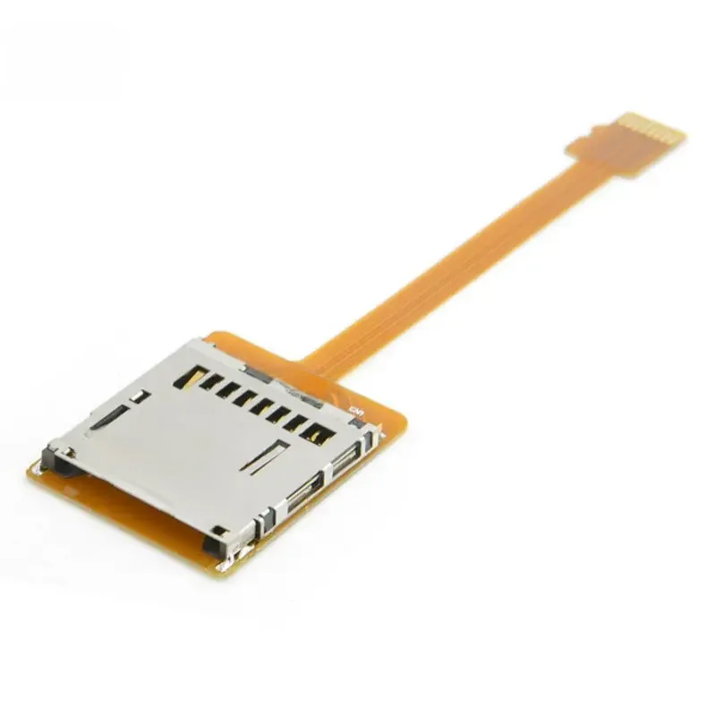 Zestaw kart pamięci Micro SD TF Przedłużacz męski na SD żeński Miękki, płaski przedłużacz kabla FPC 10 cm — zdjęcie 2