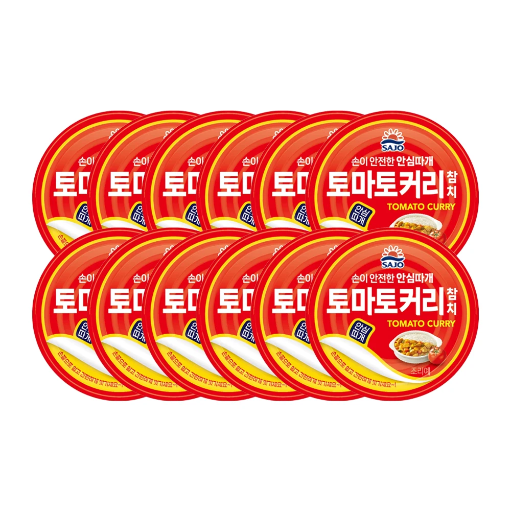 [Sajo] Tomato Curri Tuna 100g * 12 cans (4 bundled 3 mouth)